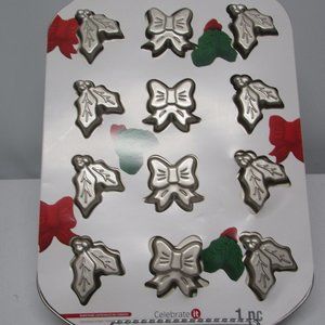 NWT! Celebrate It Christmas Non-Stick Cookie Pan - 15in x 11.5in.